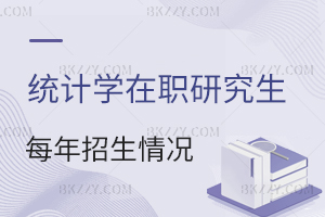 統計學在職研究生每年招生情況