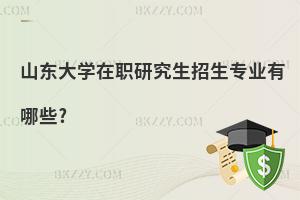 山東大學在職研究生招生專業有哪些?