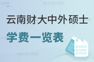 云南財經大學中外合作辦學碩士學費一覽表，附報考條件
